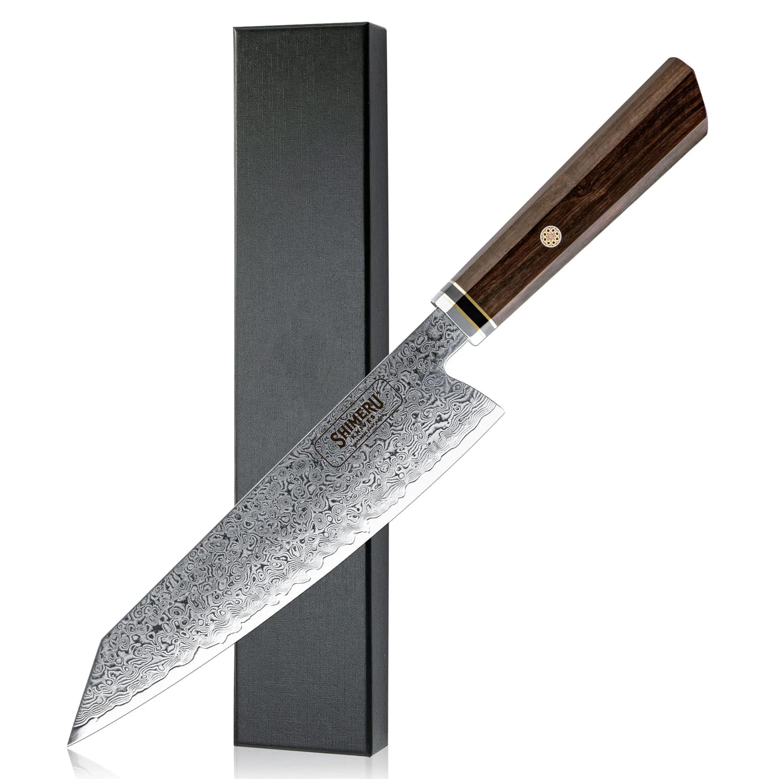 Hikari 8" Damascus Steel Kiritsuke Knife 切り付け包丁