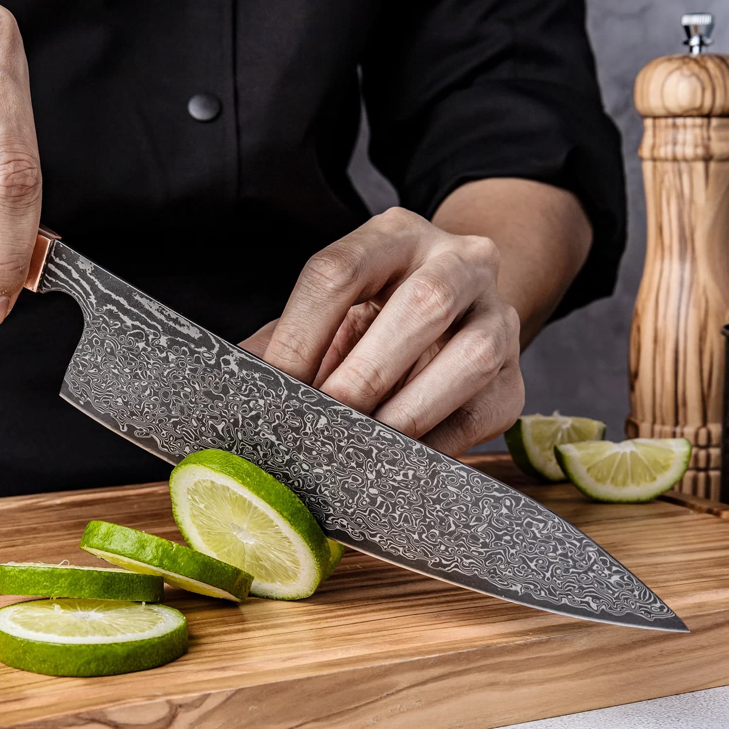 Kushiro 8.3" Damascus Steel Gyuto Knife 牛刀