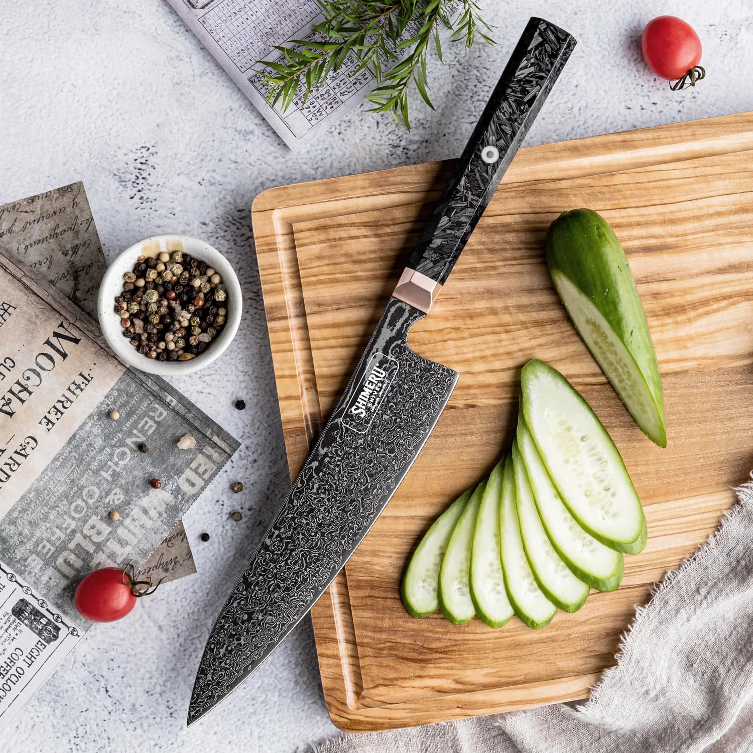 Kushiro 8.3" Damascus Steel Gyuto Knife 牛刀