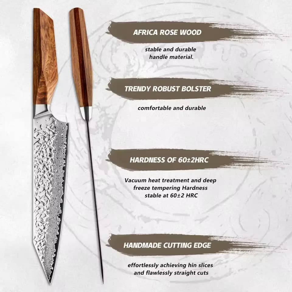 Takumi 8.3" Damascus Steel Kiritsuke Knife 切り付け包丁