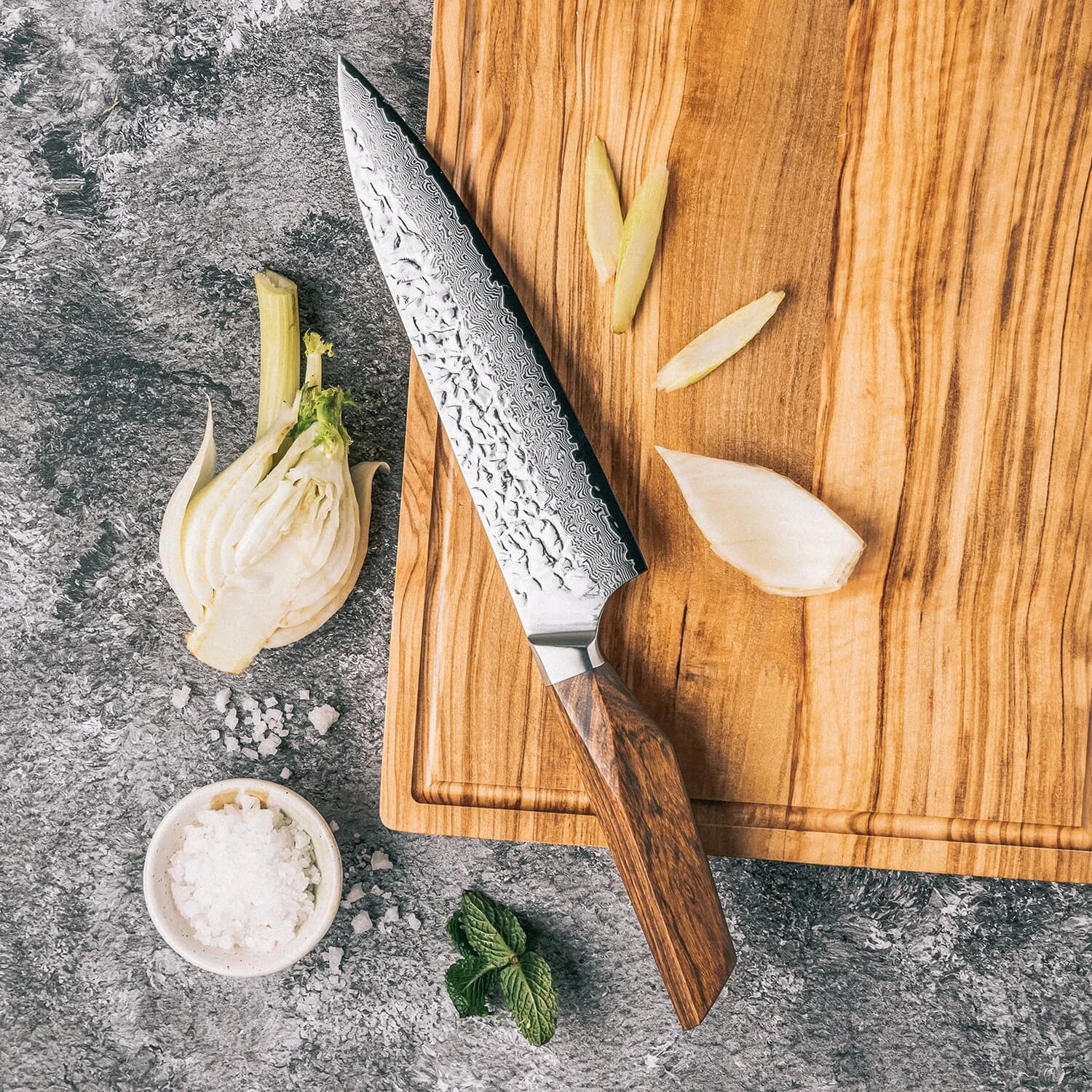 Muko 7.9" Damascus Steel Gyuto Knife 牛刀