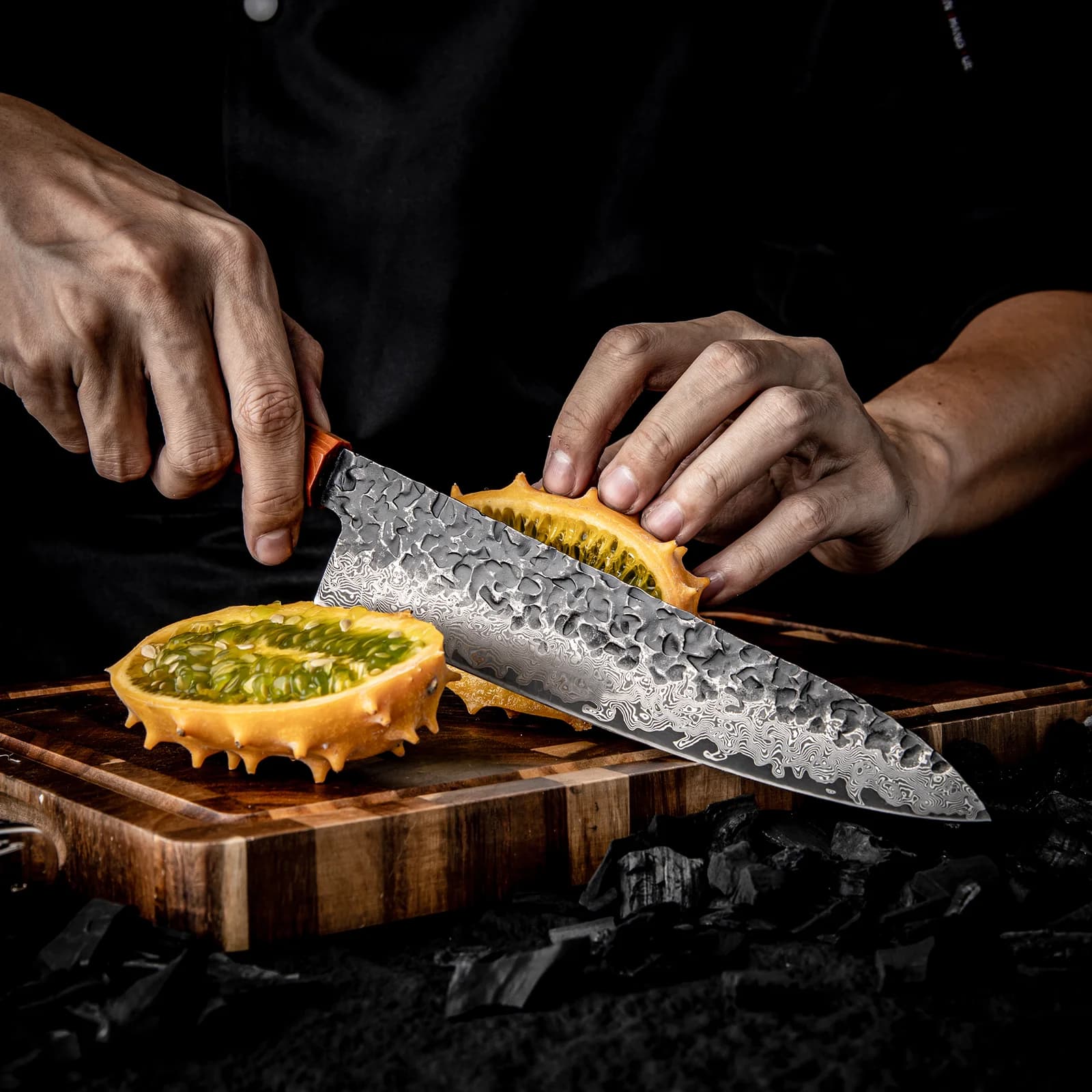 Kumozu 8'' Damascus Steel Gyuto Knife 牛刀