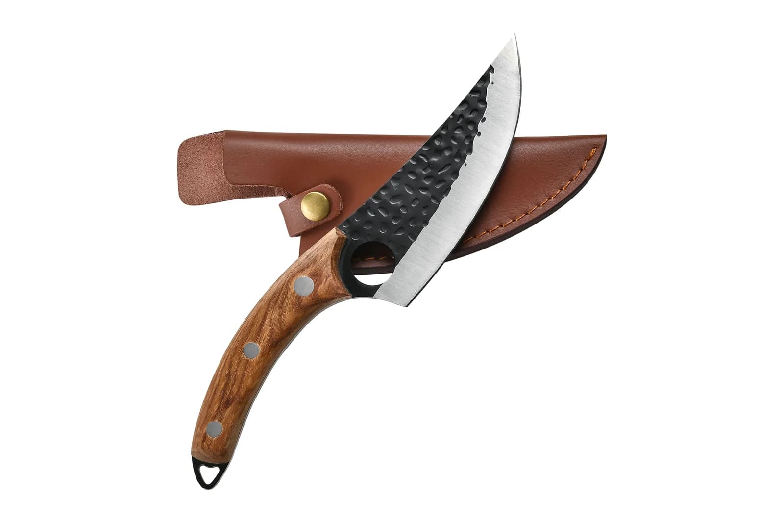 Tetsuya 5.7" Butcher Knife with Leather Sheath