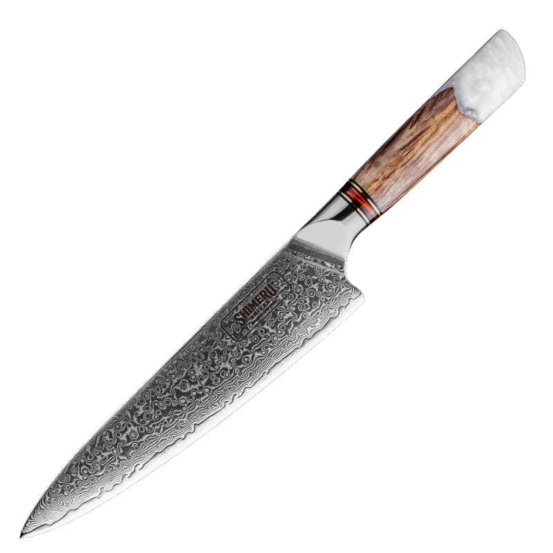 Shirakawa 白川 8" Damascus Steel Gyuto Knife 牛刀