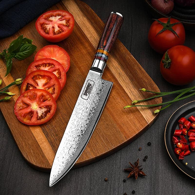 Kinzan 金山 7.7" Damascus Steel Gyuto Japanese Chef Knife