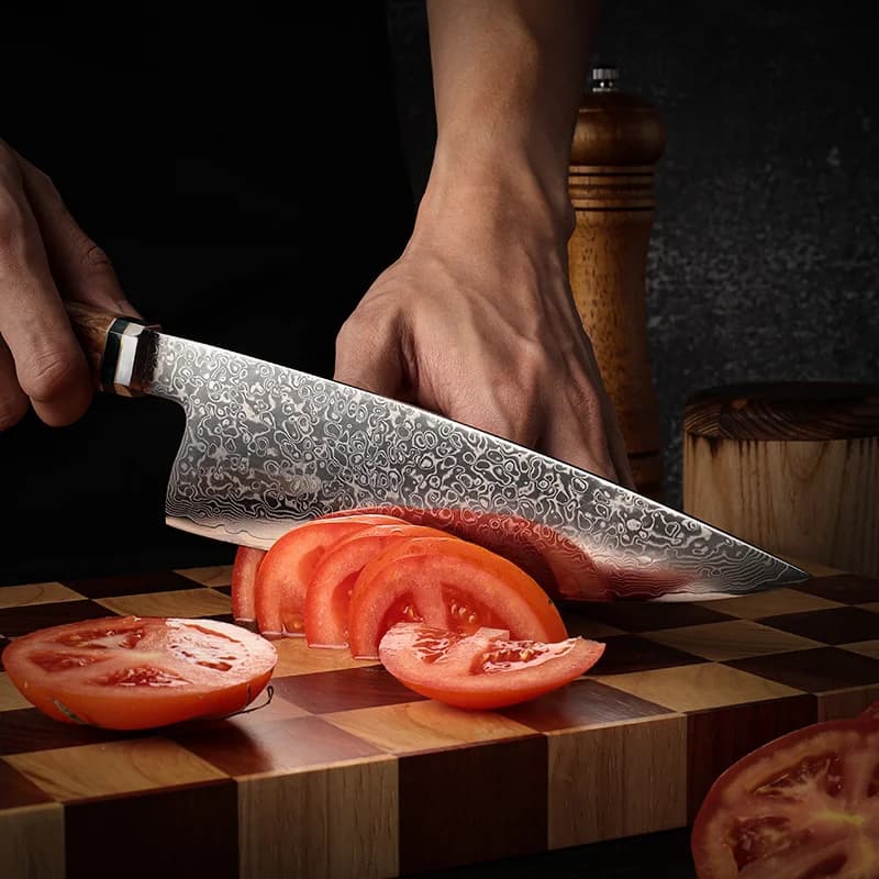 Otaru 小樽 8" Damascus Steel Gyuto Japanese Chef Knife