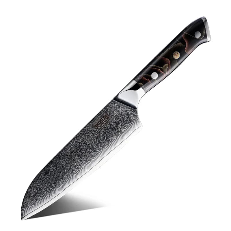 Hayama 葉山 7″ Damascus Steel Santoku Knife 三徳包丁