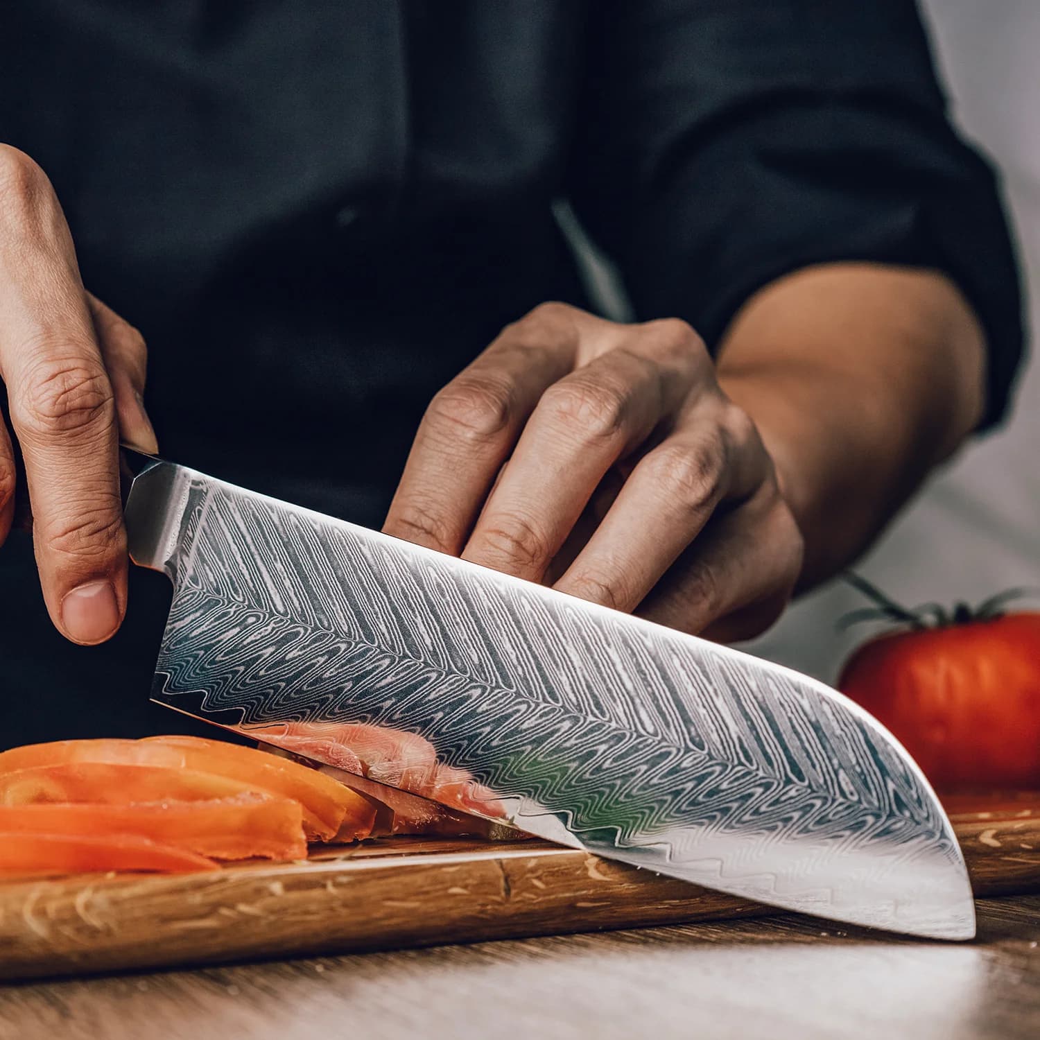 Komachi 小町 7″ Damascus Steel Santoku Knife 三徳包丁